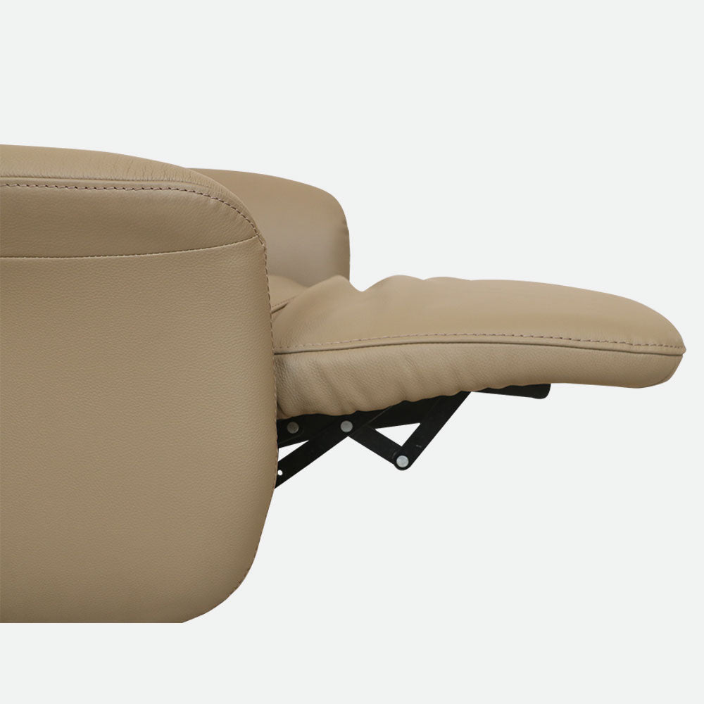 MAARK MOTORIZED RECLINER LEATHER SOFA SINGLE SEATER 76-6194-18 CAPACINO COLOUR HT