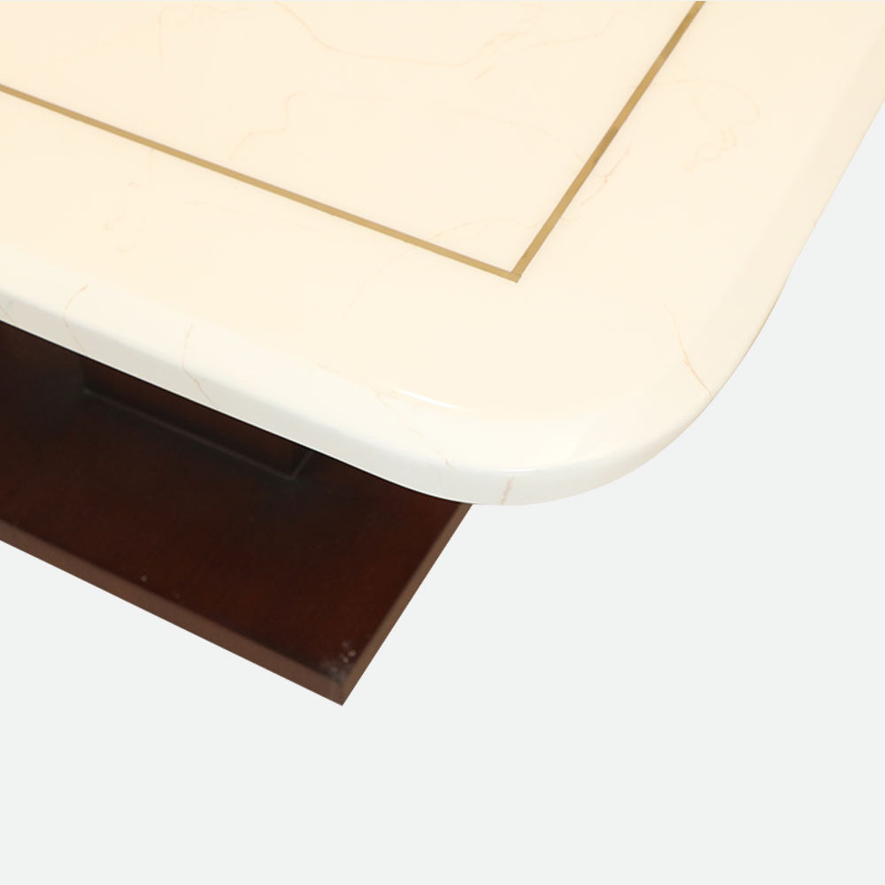 MAARK MARBLE TOP 6 SEATER DINING SET 6033 TD