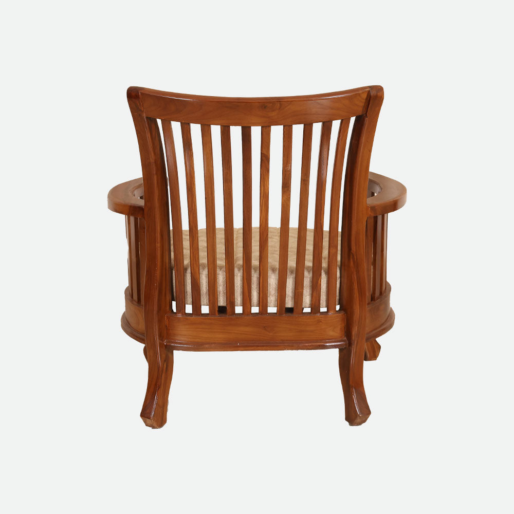 MAARK WOODEN SOFA SET (3+1+1) S-45 WCF