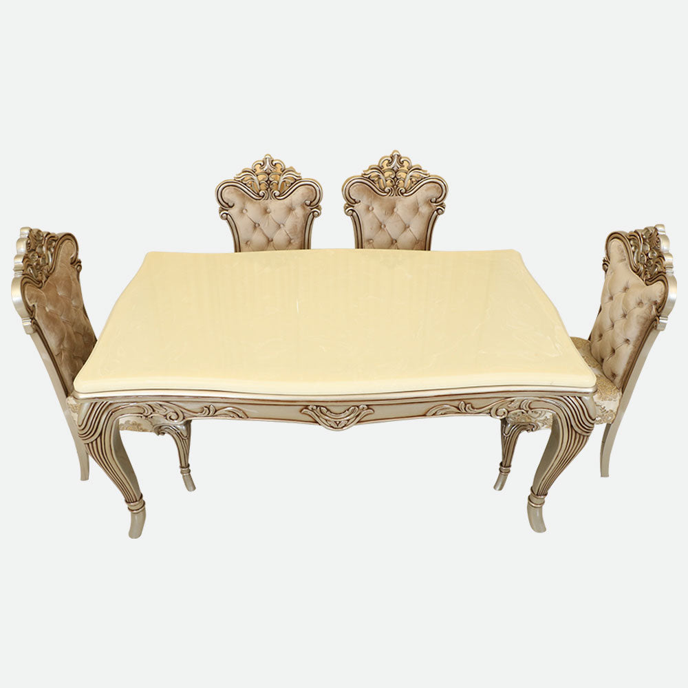 MAARK MARBLE TOP 6 SEATER DINING SET 6001 BF
