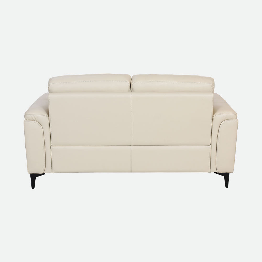 MAARK LEATHER SOFA SET (3+2+1) F2412 CREAM COLOUR HT