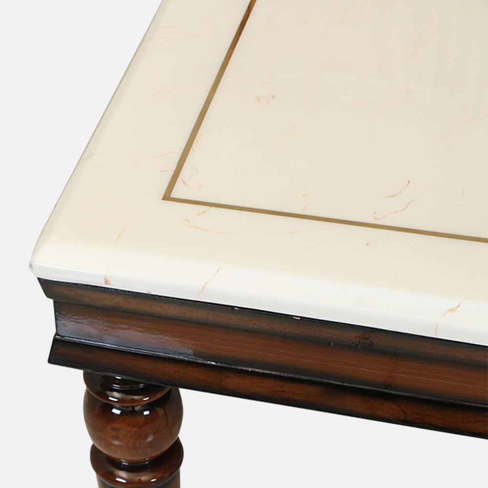 MAARK MARBLE TOP 6 SEATER DINING SET 6029 TD