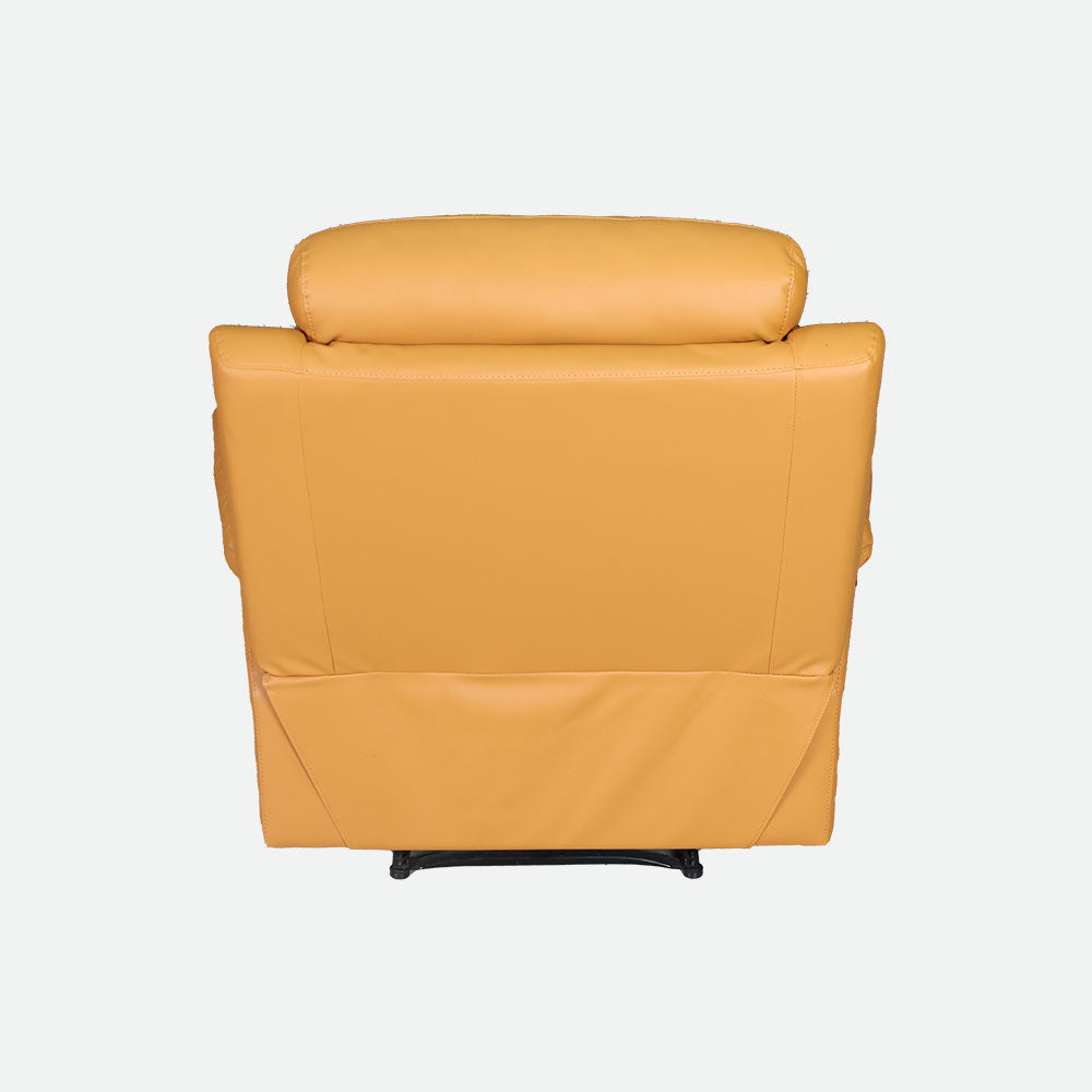 MAARK MANUAL RECLINER LEATHER SOFA 1266-9669 TAN COLOUR HT