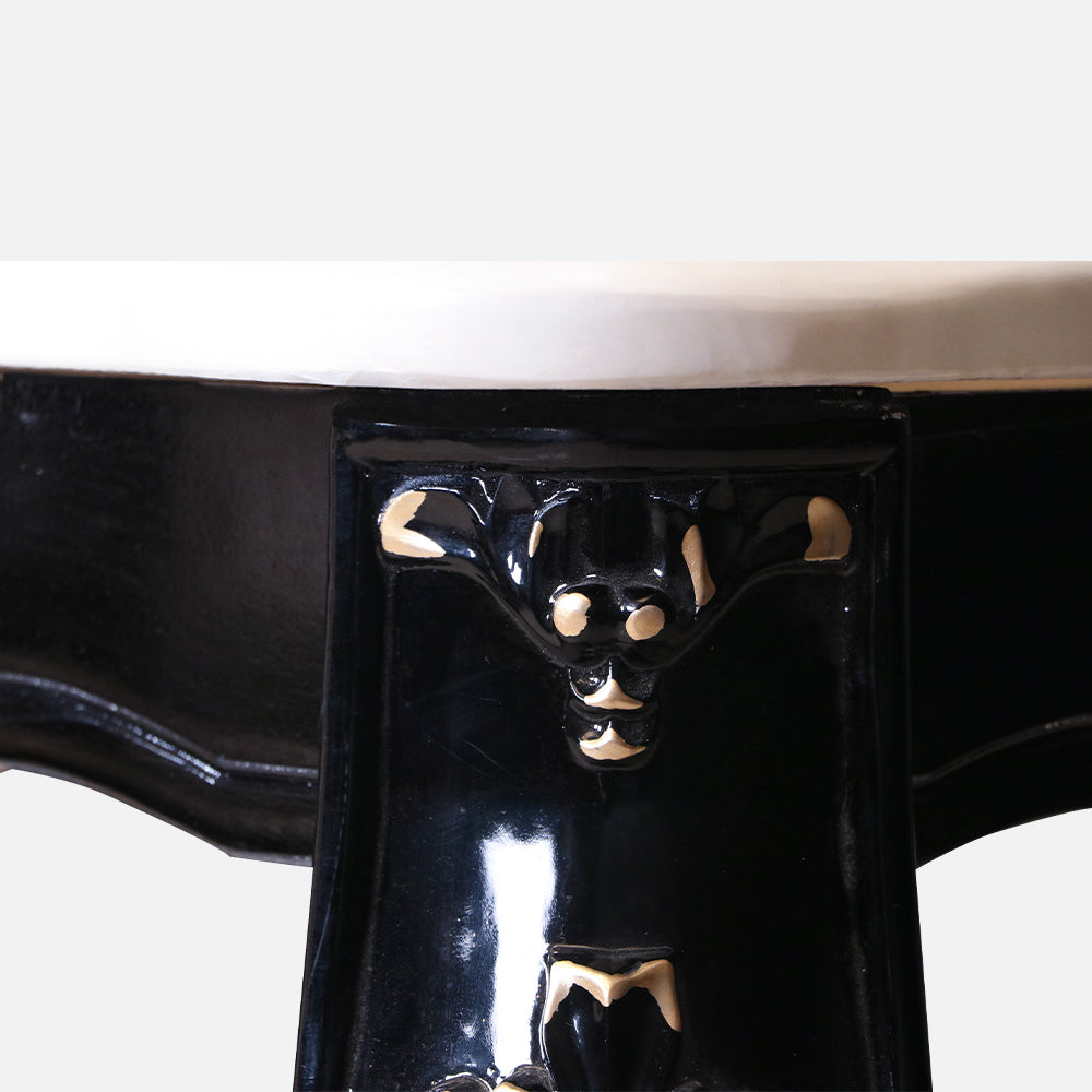 MAARK MARBLE TOP 4 SEATER DINING SET F68-F69 HT