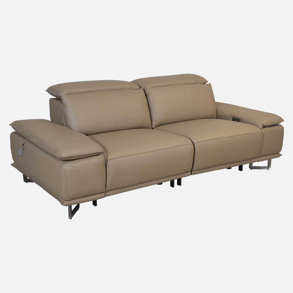 MAARK MOTORIZED RECLINER LEATHER SOFA SET (3R+2R) 2310 CAPPUCINO COLOUR HT