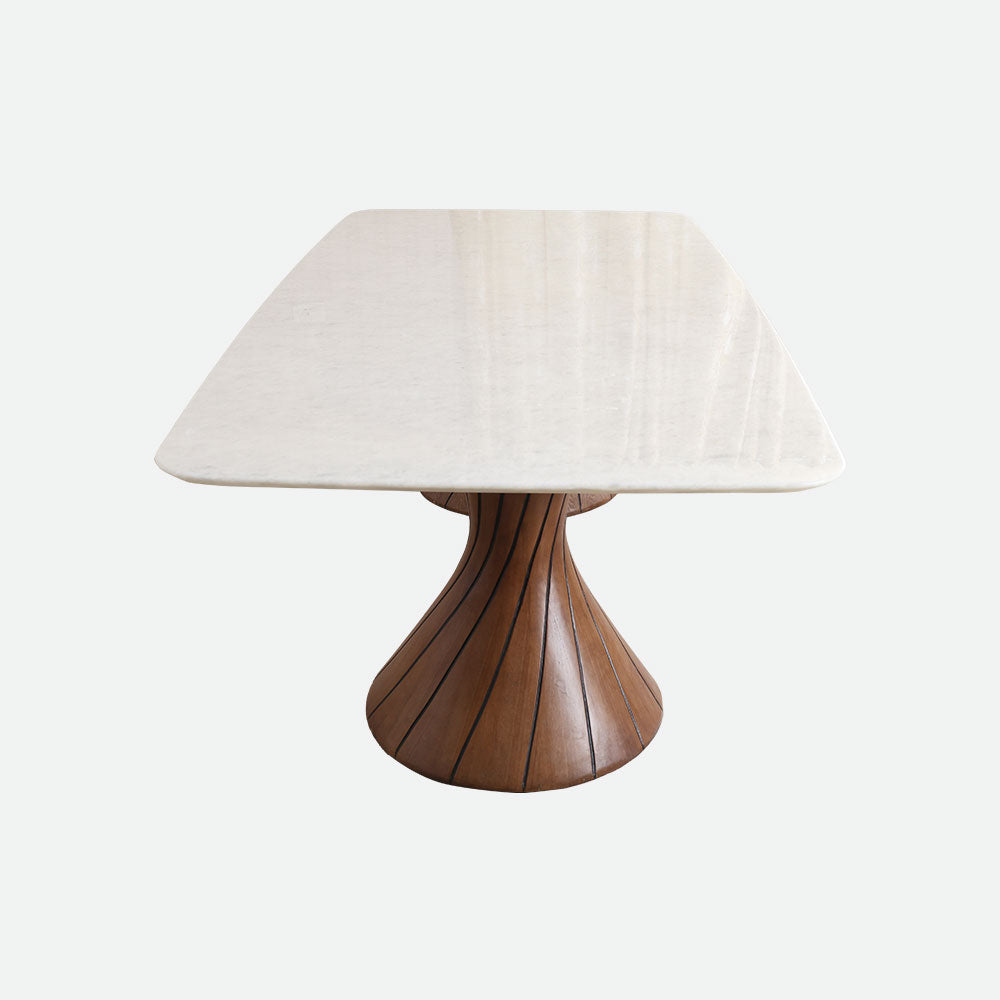 MAARK MARBLE TOP 8 SEATER DINING SET T08-6802B-6879 HT