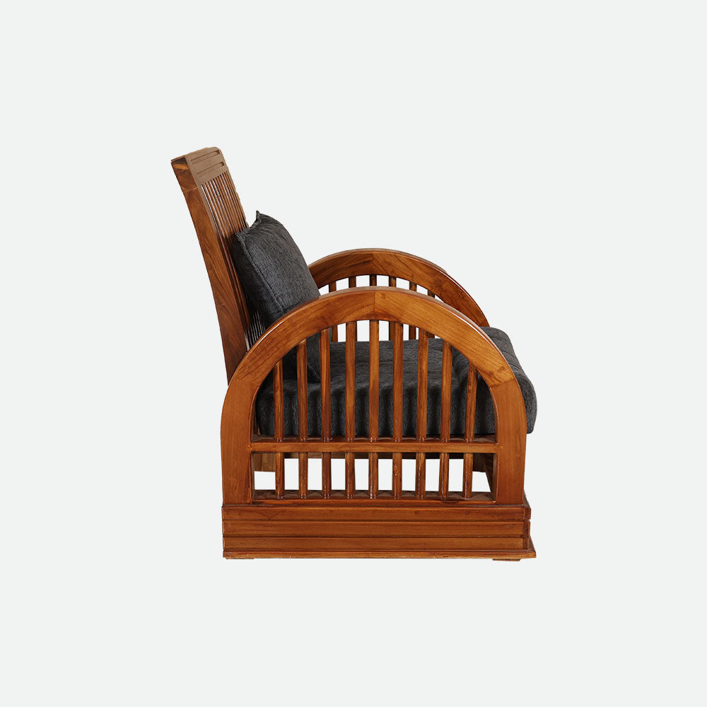 MAARK WOODEN SOFA SET (3+1+1) S-24 WCF