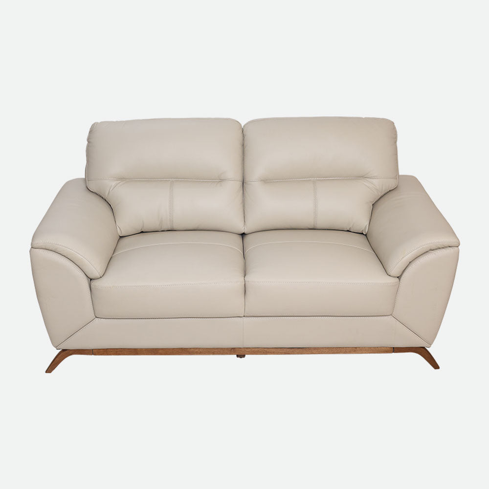MAARK LEATHER SOFA SET (3+2+1) 9496 CREAM COLOUR HT