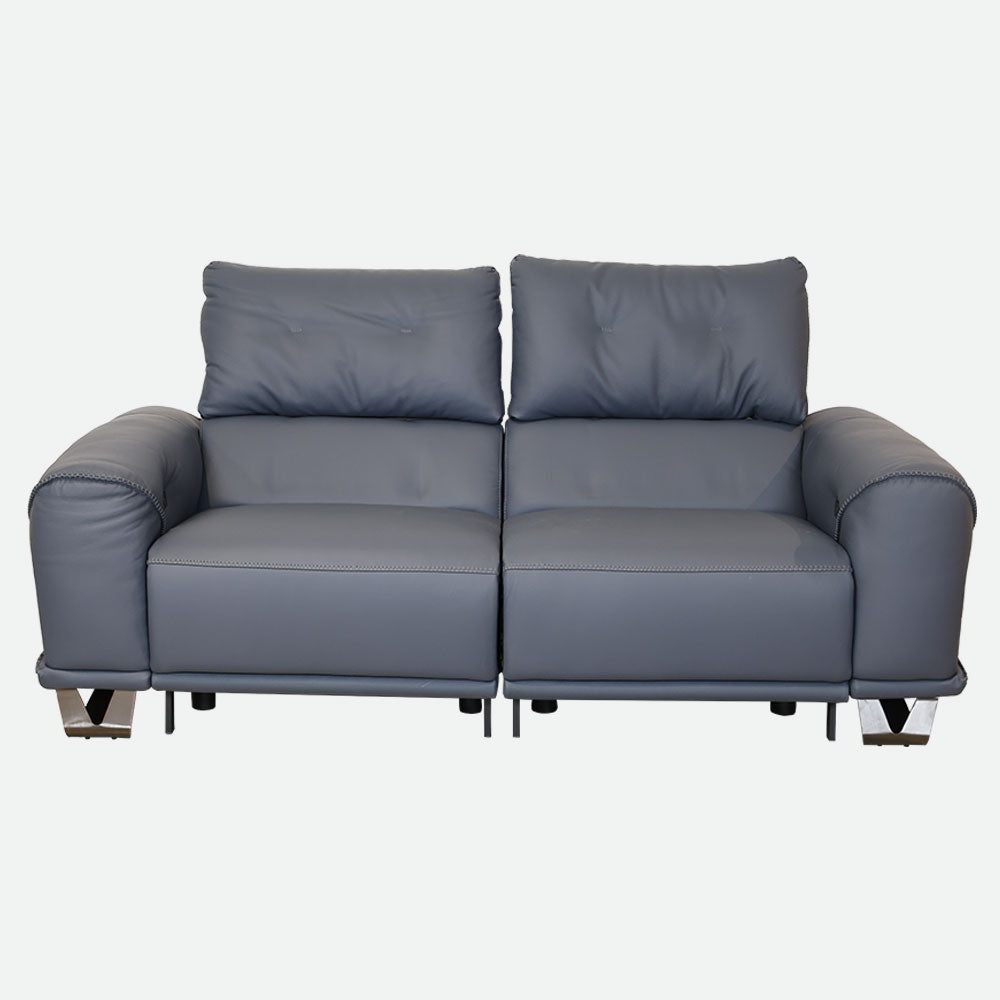 MAARK MOTORIZED RECLINER LEATHER SOFA SET (3R+2R) 2002 D.BLUE COLOUR HT