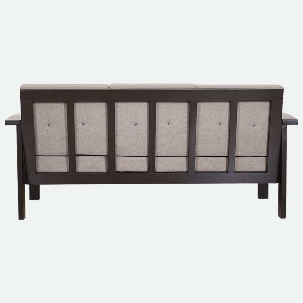 MAARK WOODEN SOFA SET (3+1+1) RUDRA WALNUT COLOUR