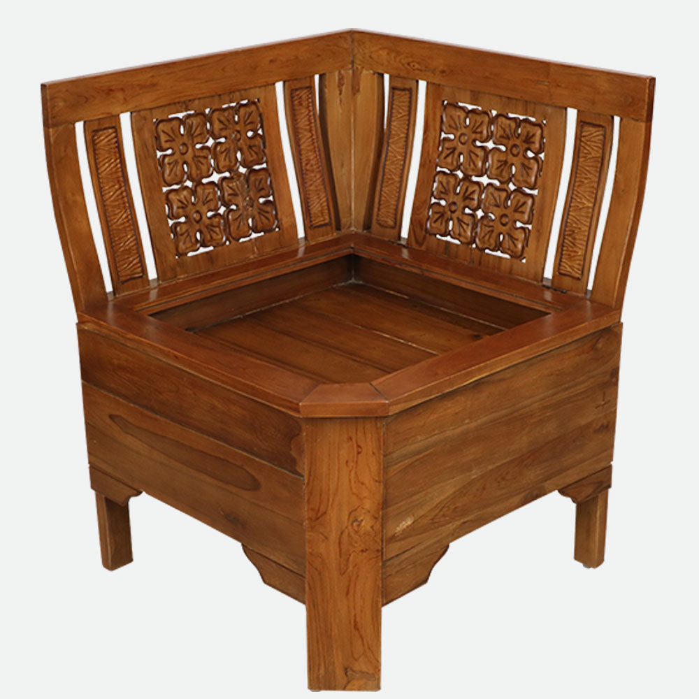 MAARK WOODEN CORNER SOFA 5 SEATER SEMANGI WITH COFFEE TABLE HT