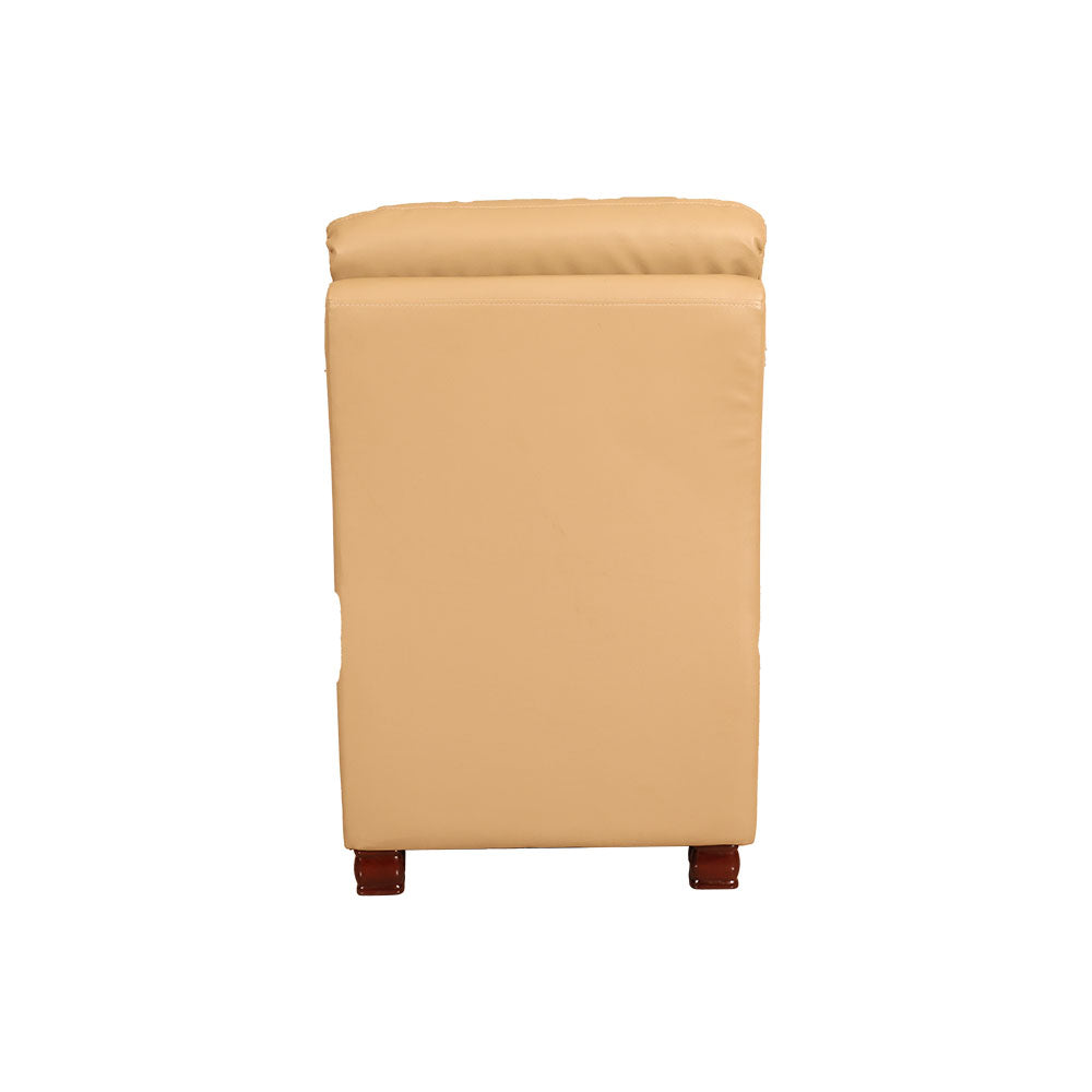 MAARK LEATHERETTE CORNER SOFA 5 SEATER DOMINGO MOCHA COLOUR HT