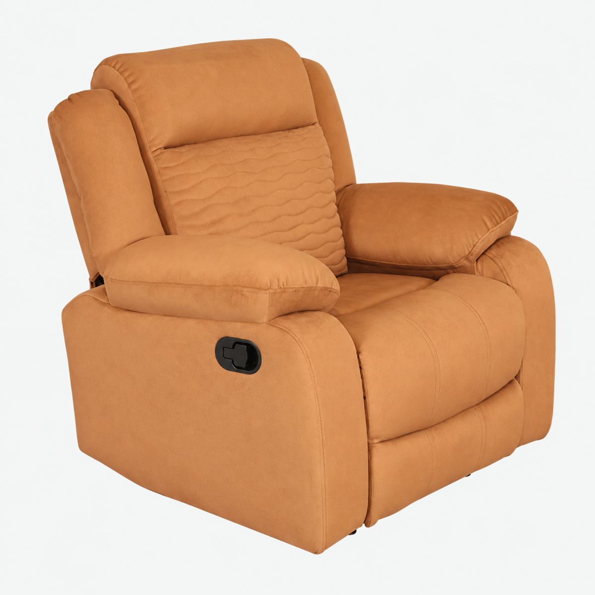 MAARK MANUAL RECLINER FABRIC SOFA SINGLE SEATER WAVE