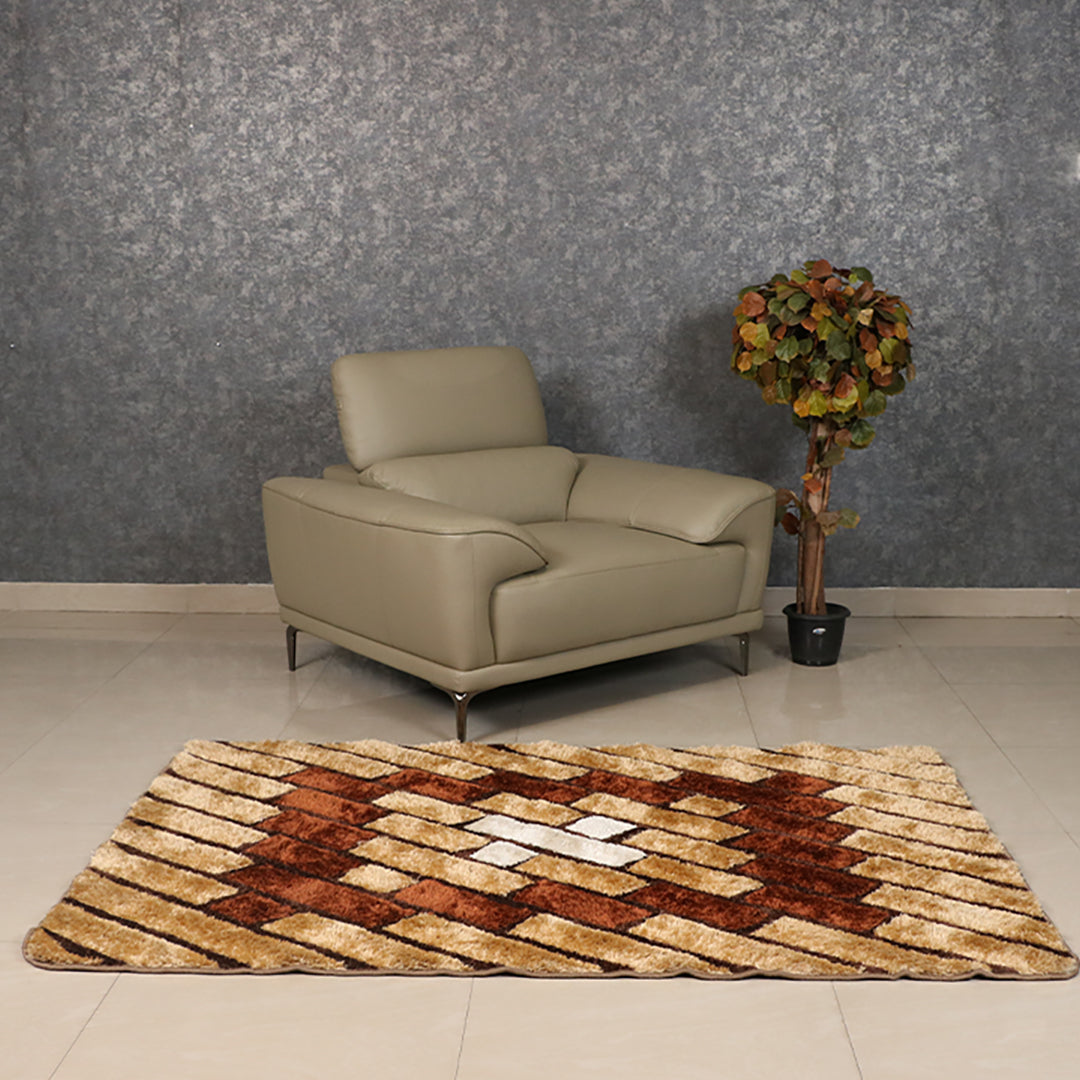 MAARK LEATHER SINGLE SEATER SOFA 7079 MOCHA COLOUR HT