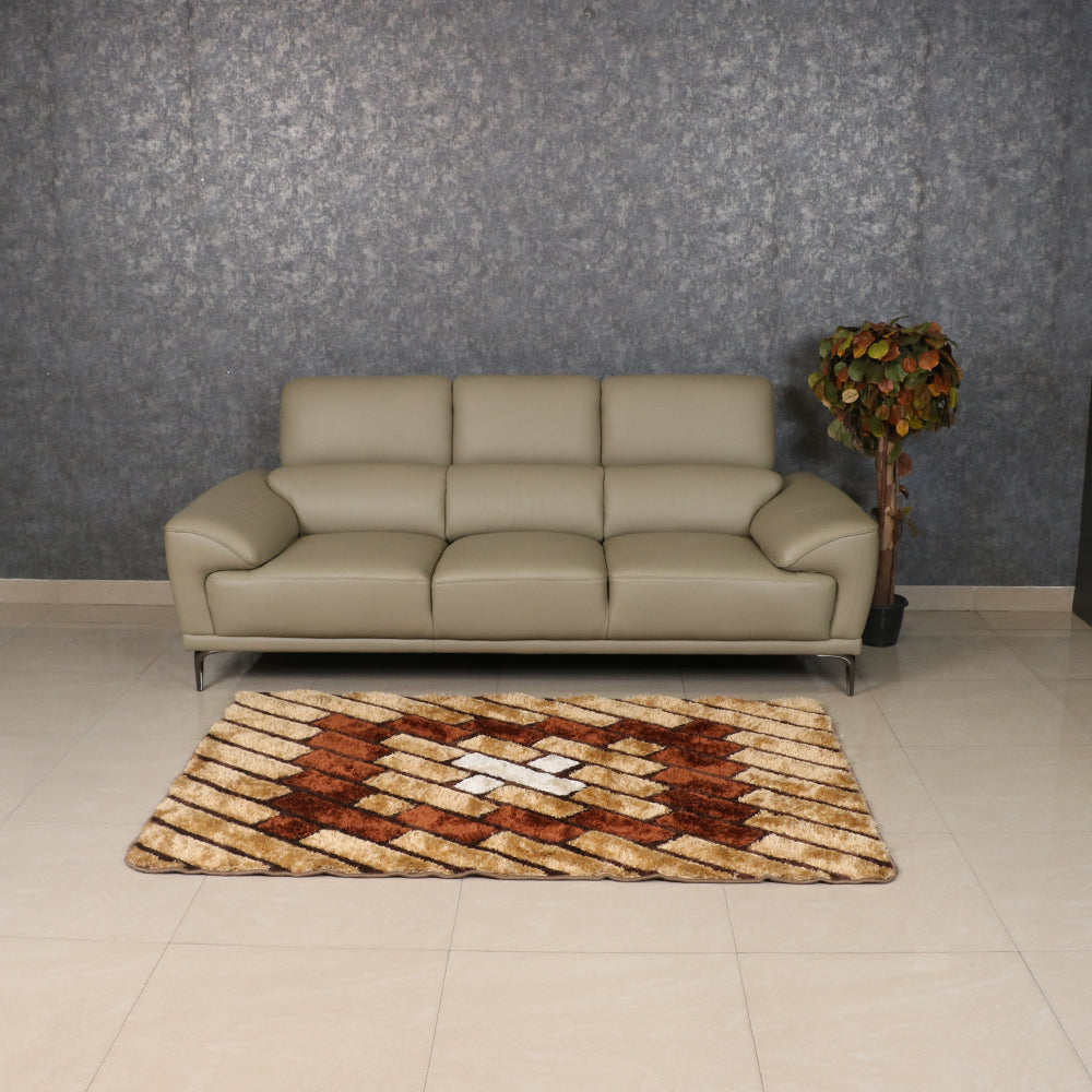 MAARK LEATHER THREE SEATER SOFA 7079 MOCHA COLOUR HT