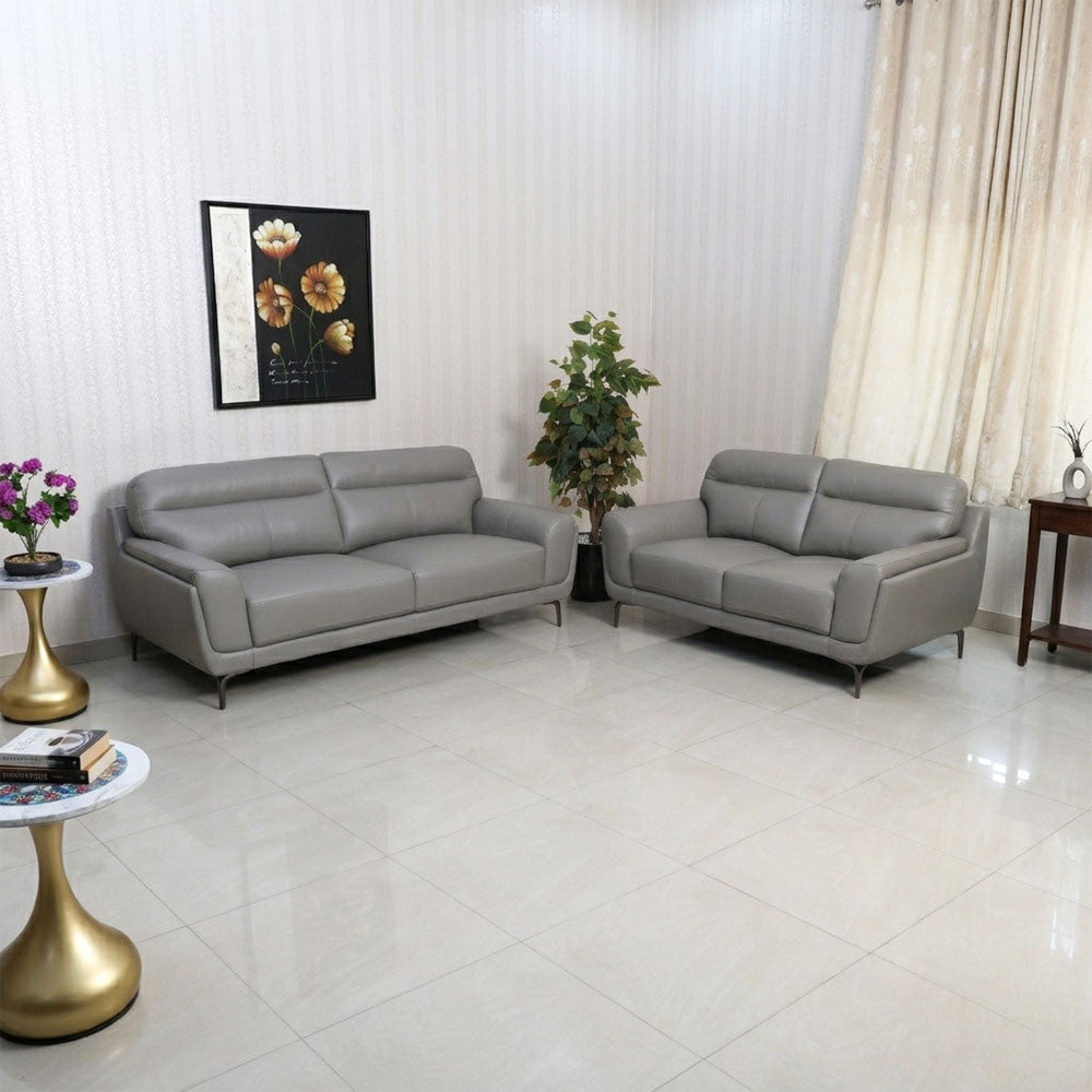 Maark Leather Sofa Set (3+2) 6007 Col Taupe Ml Online India - The Maark Trendz Coimbatore