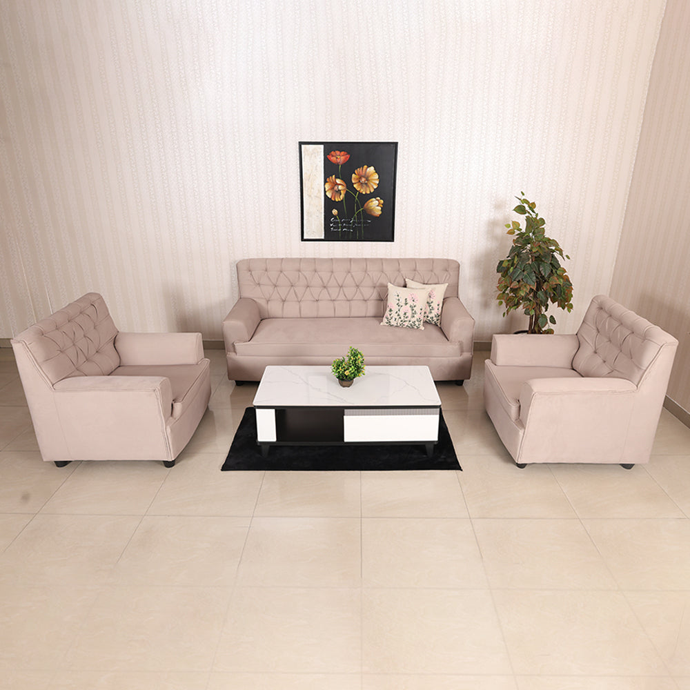 MAARK FABRIC SOFA SET (3+1+1) TUXEDO