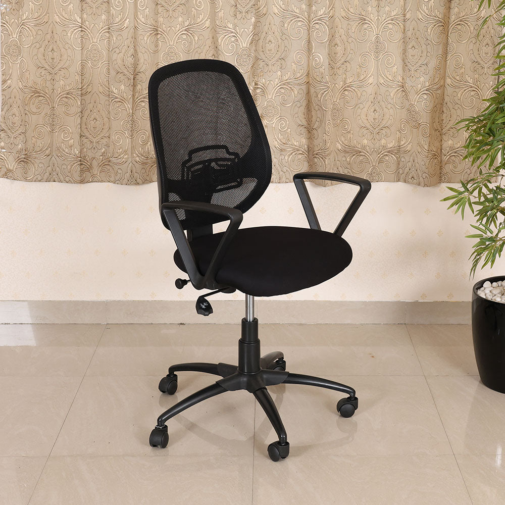 MAARK MEDIUM BACK OFFICE CHAIR 2019 BLACK COLOUR AS
