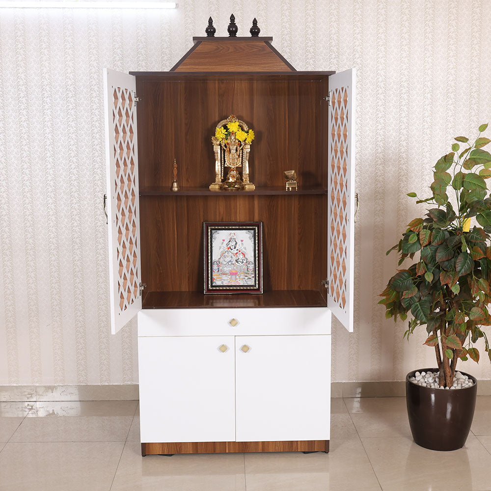 Poojai Rack Buy Maark Gokulam Pooja Rack CNC 7x3 with Kalasam Online