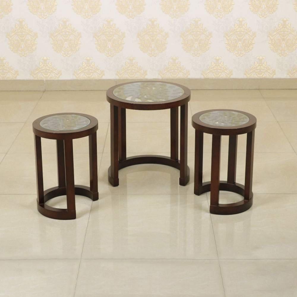 MAARK GLASS TOP COFFEE TABLE SET CTG-CC56 HT