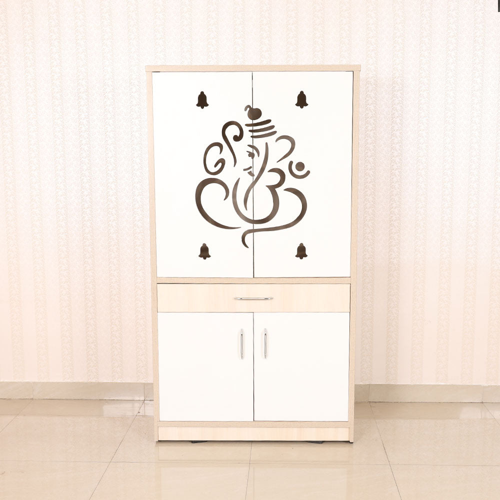 MAARK CNC SLIDING DOOR POOJA RACK 5 * 2.5  WITH KALASAM