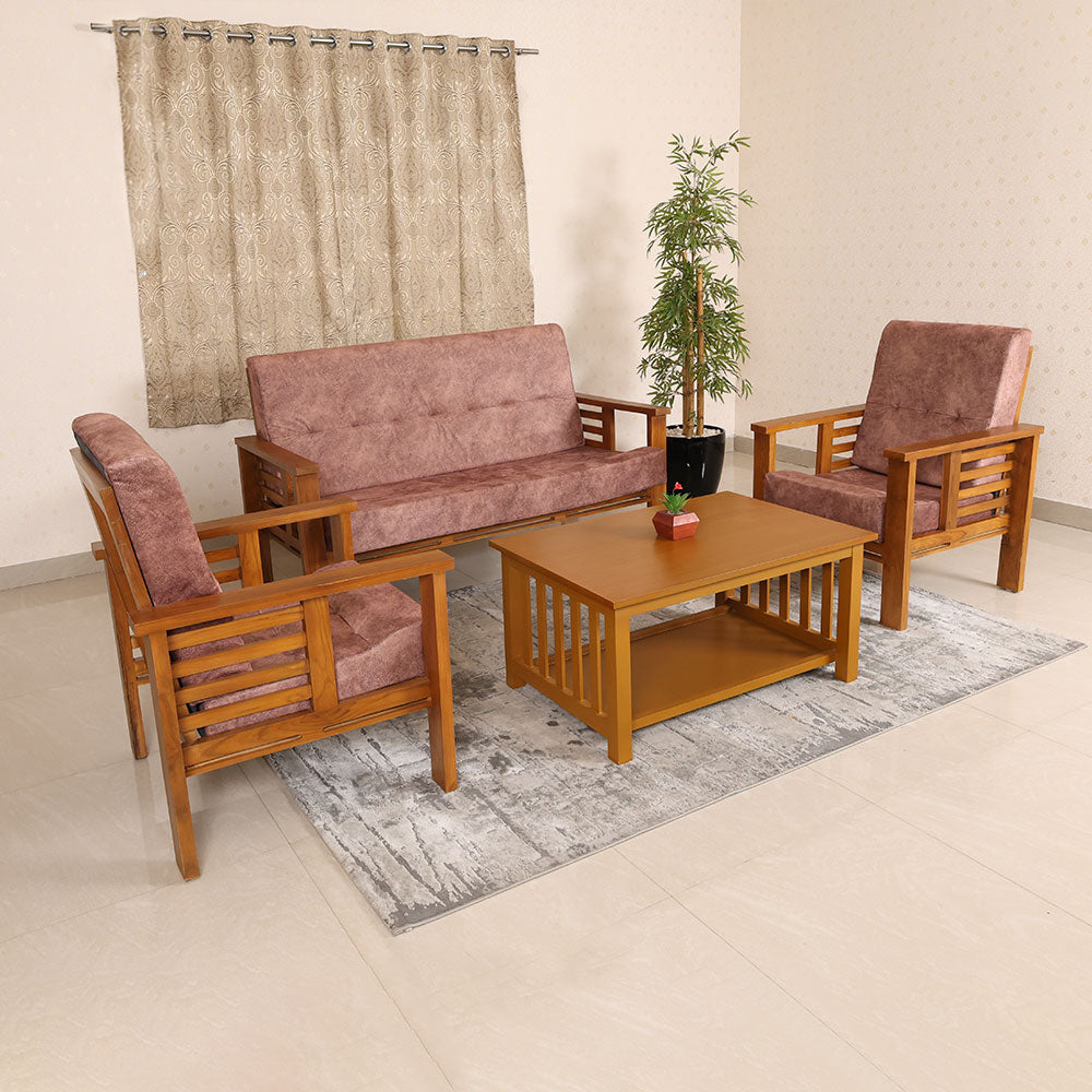 MAARK WOODEN SET (3+1+1) INDROYAL CHAARU SUF