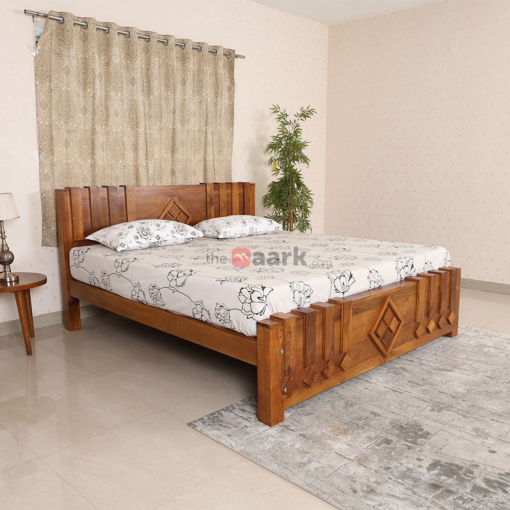 MAARK KING SIZE BED (6*6.25) AK-05 WCF