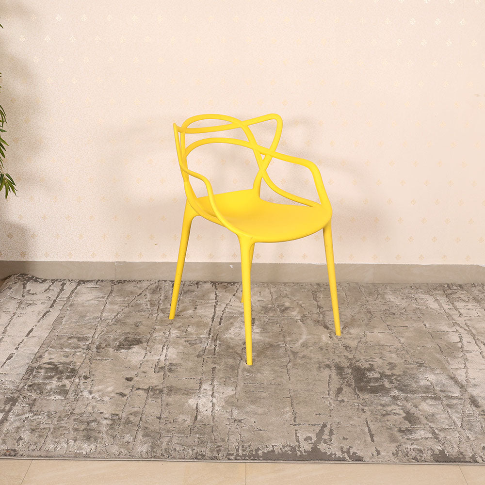 MAARK VISITOR CHAIR 808 YELLOW COLOUR HT