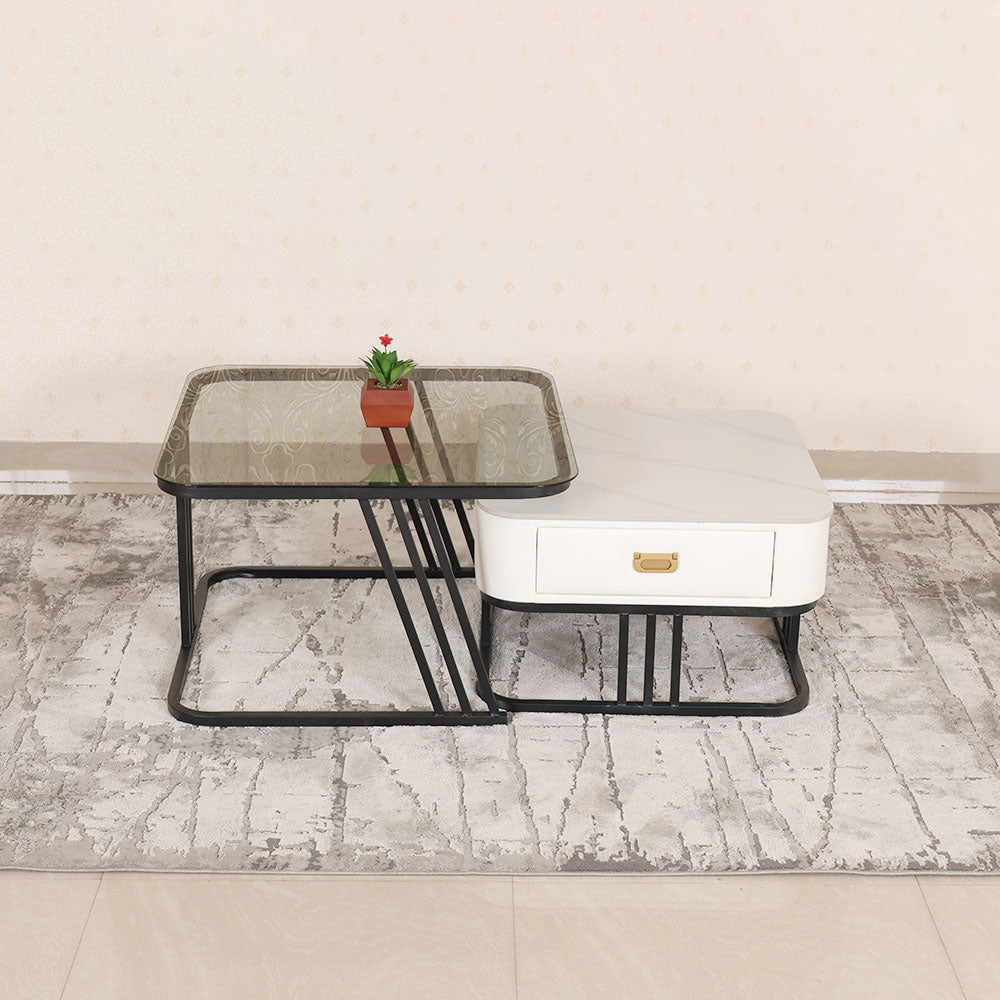 MAARK GLASS TOP COFFEE TABLE CJ-20 HT