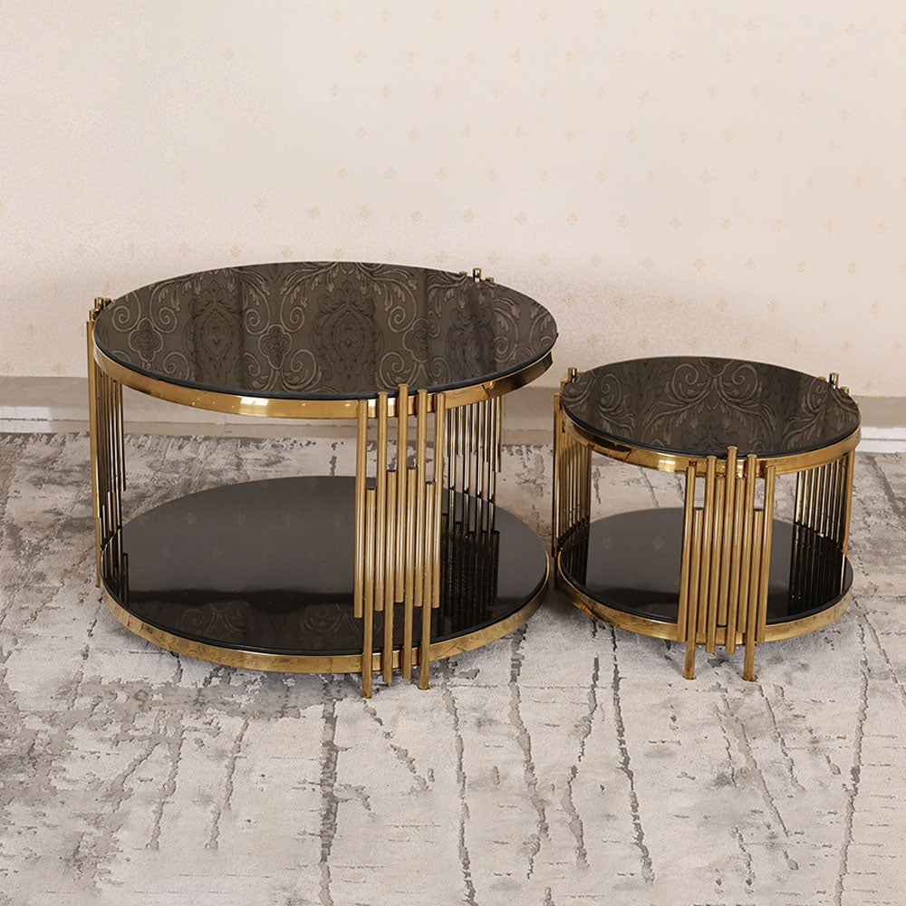 MAARK MARBLE TOP COFFEE TABLE SET CJ-11 HT