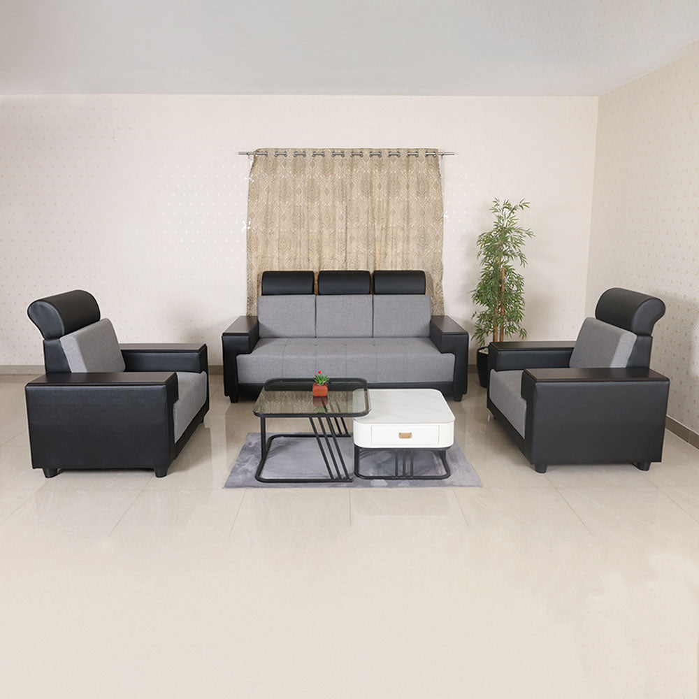 MAARK FABRIC SOFA SET (3+1+1) INDROYAL