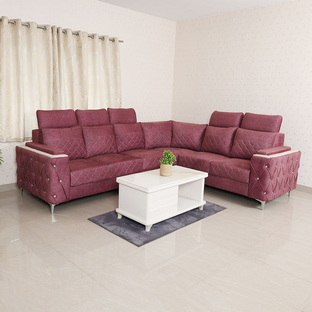 MAARK FABRIC CORNER SOFA 5 SEATER RAKSHA