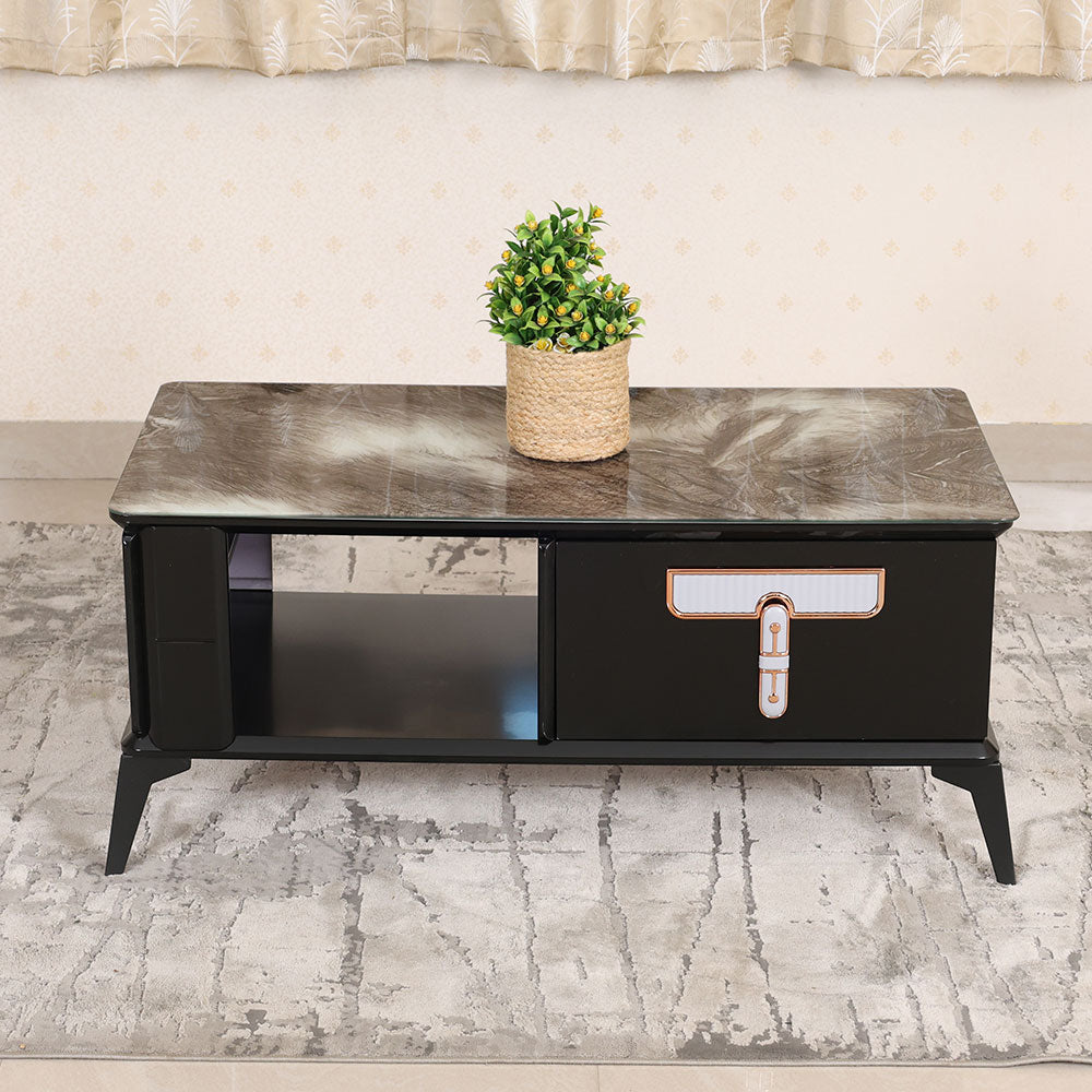 MAARK GLASS TOP COFFEE TABLE C32 HT