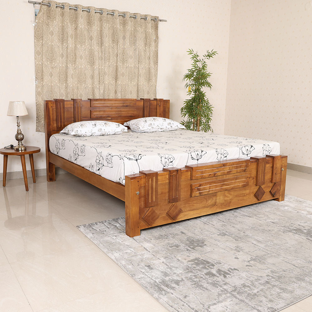 MAARK KING SIZE BED (6*6.25) AK-08 WCF