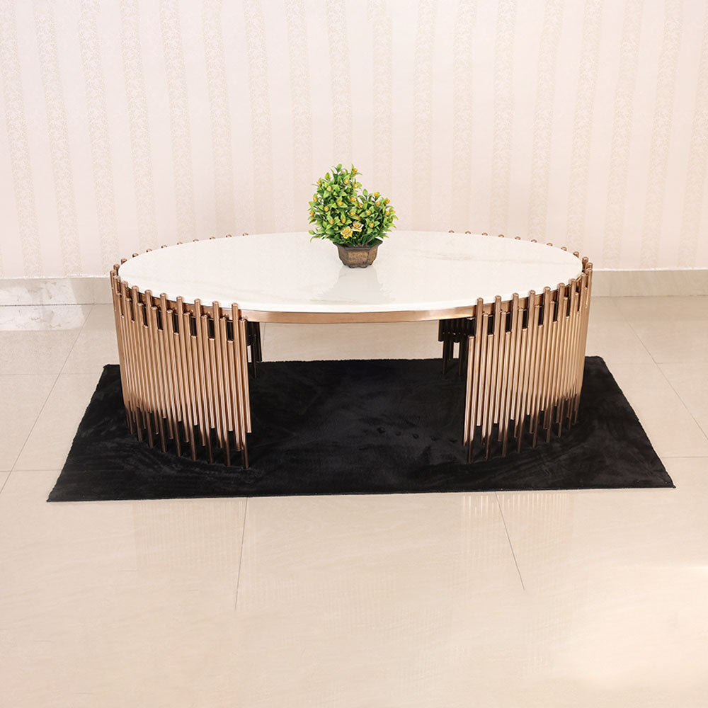 MAARK MARBLE TOP COFFEE TABLE 323(40) HT