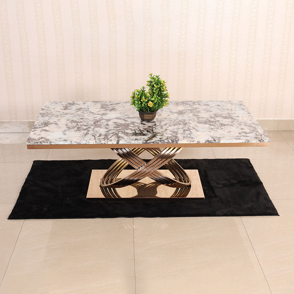 MAARK MARBLE TOP COFFEE TABLE CTM-W42 HT