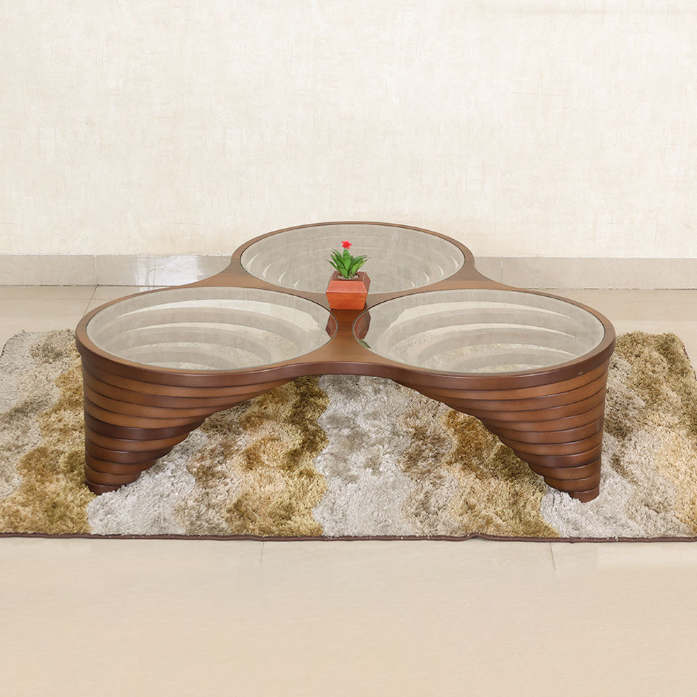 MAARK GLASS TOP COFFEE TABLE CTG-003 HT
