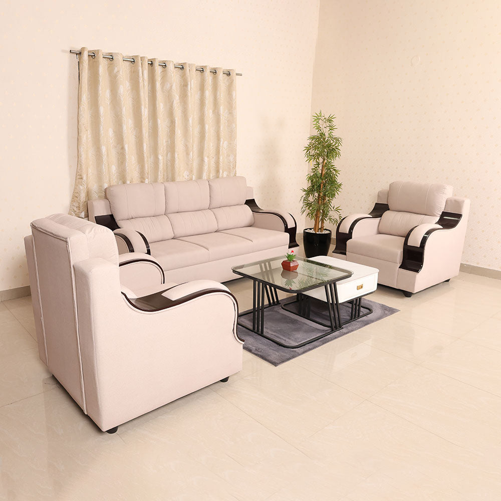 MAARK FABRIC SOFA SET (3+1+1) LOUIS