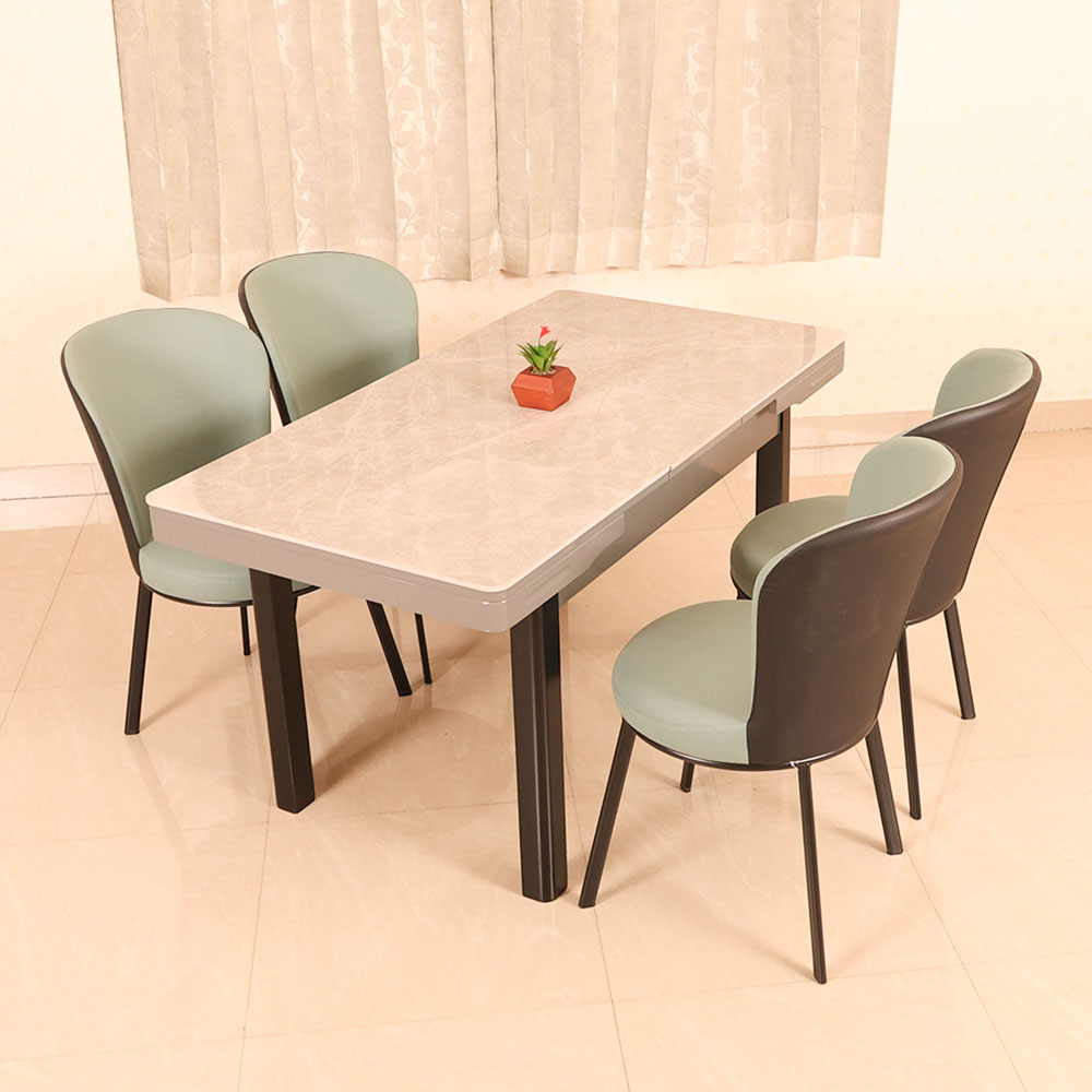 MAARK MARBLE TOP 4 SEATER DINING SET C32-203 HT