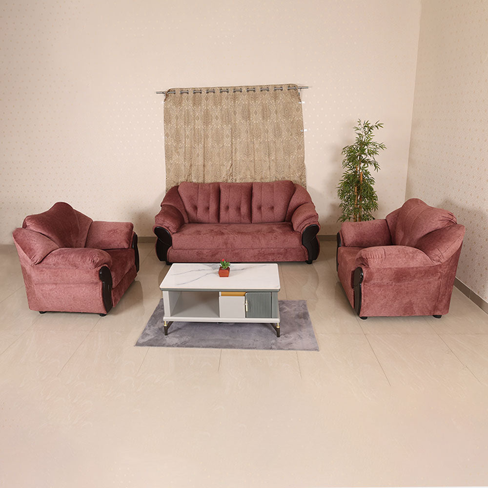 MAARK FABRIC SOFA SET (3+1+1) ROMANTIC
