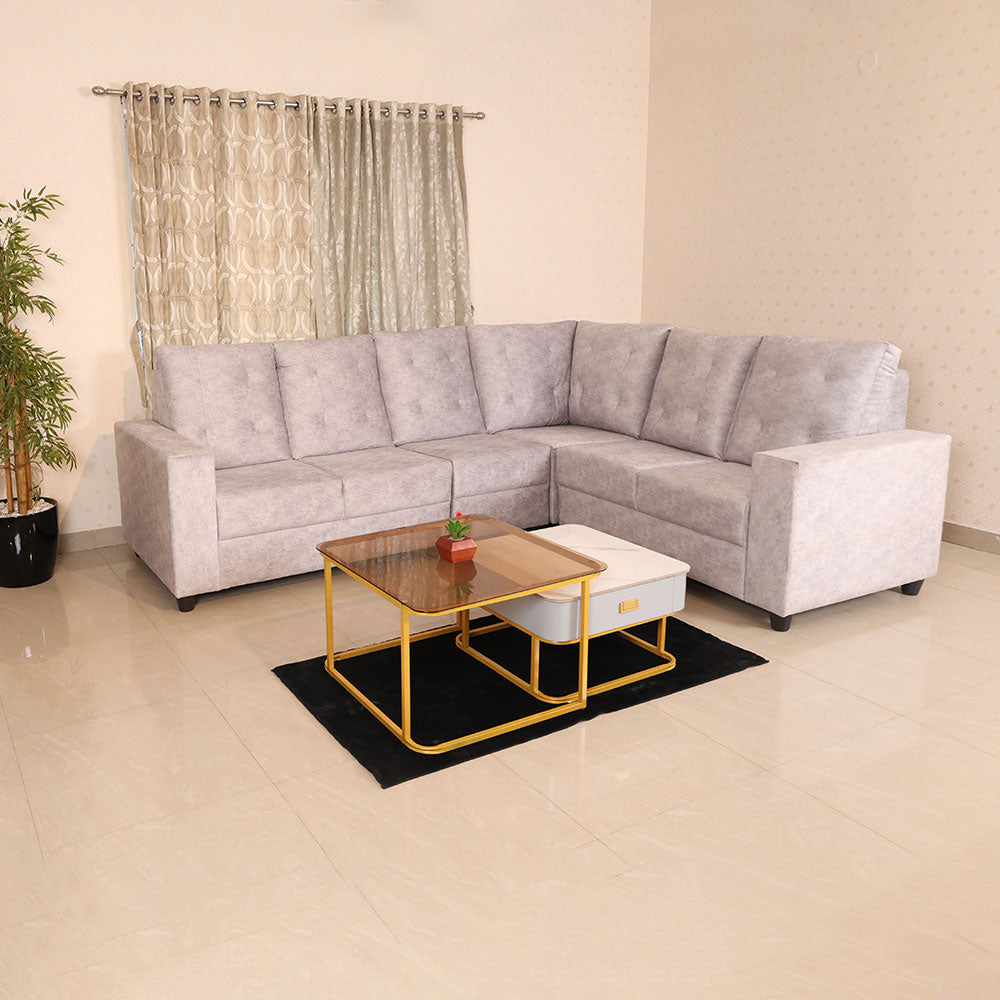 MAARK FABRIC CORNER SOFA 5 SEATER NEPTUNE