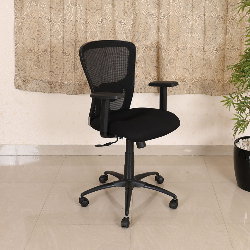 MAARK MEDIUM BLACK OFFICE CHAIR 2050 BLACK COLOUR AS