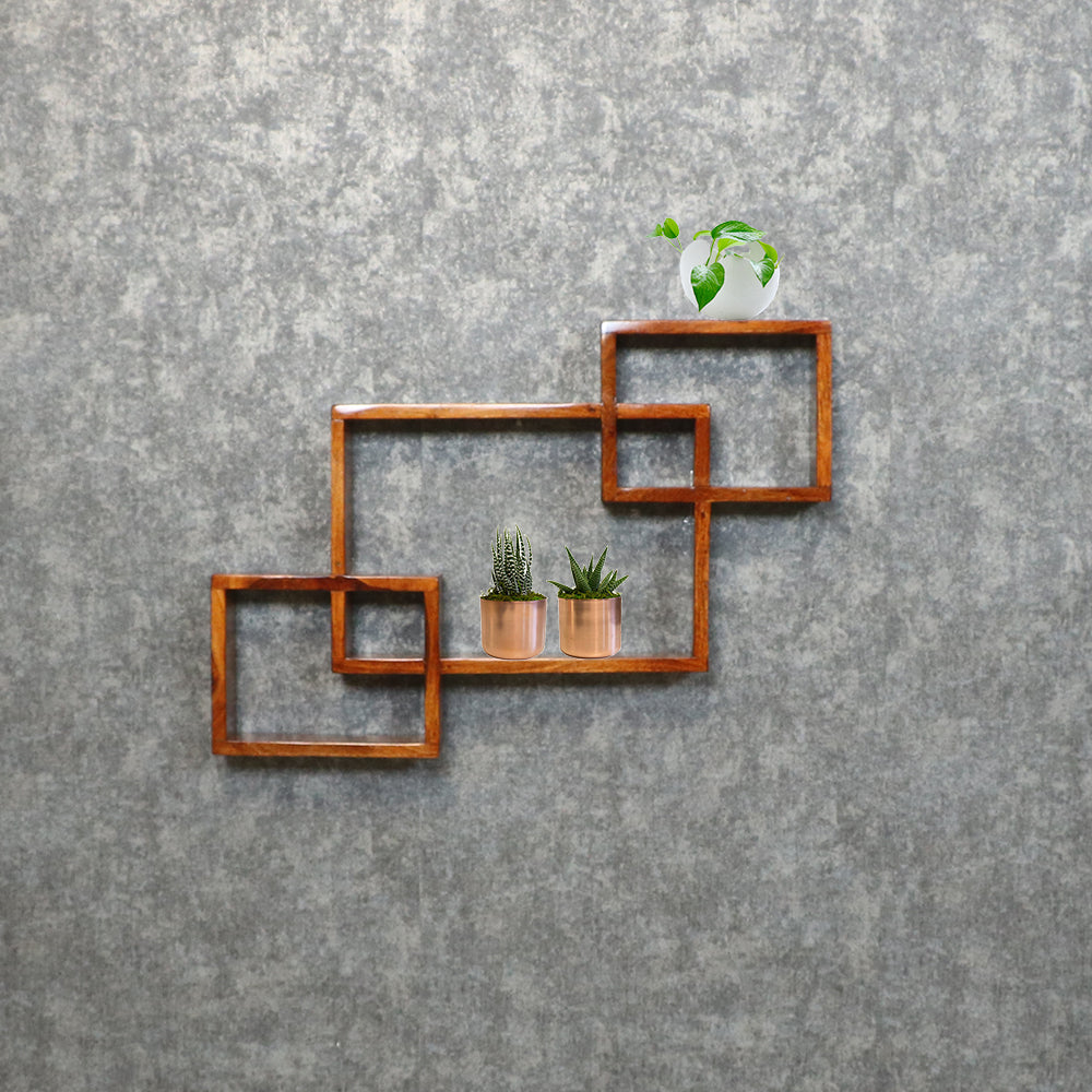 MAARK SHEESHAM WOOD WALL HANGER 5005 NATURAL FINISH SV