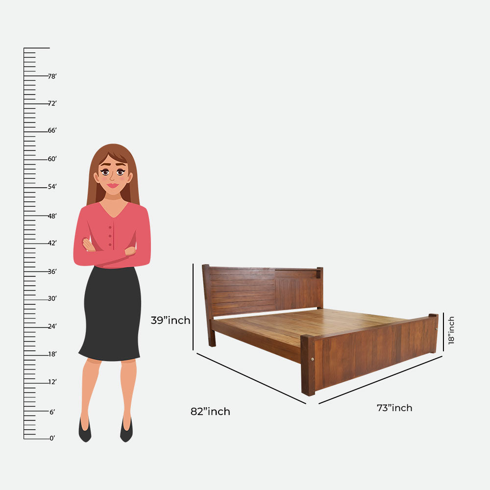 MAARK KING SIZE BED (6*6.25) AK 04 IR