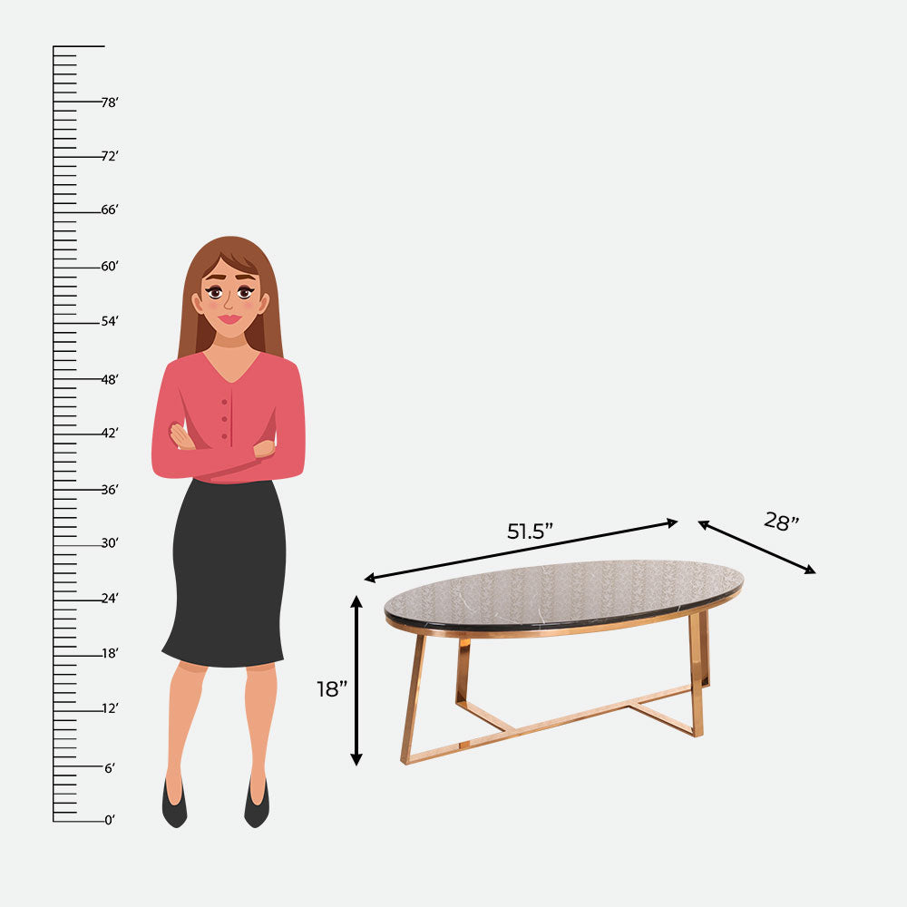 MAARK MARBLE TOP COFFEE TABLE 324 HT