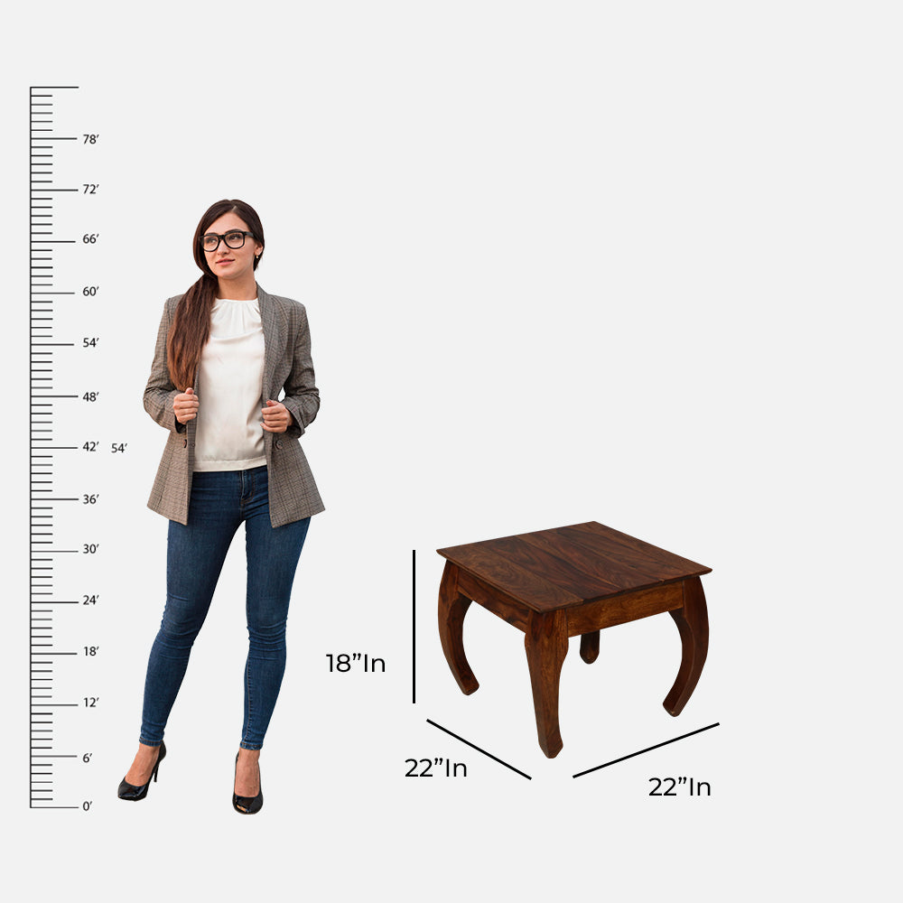 MAARK SHEESHAM WOOD COFFEE TABLE 7039 NATURAL FINISH SV