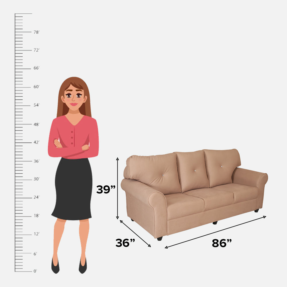 MAARK FABRIC SOFA SET (3+2) LINGA