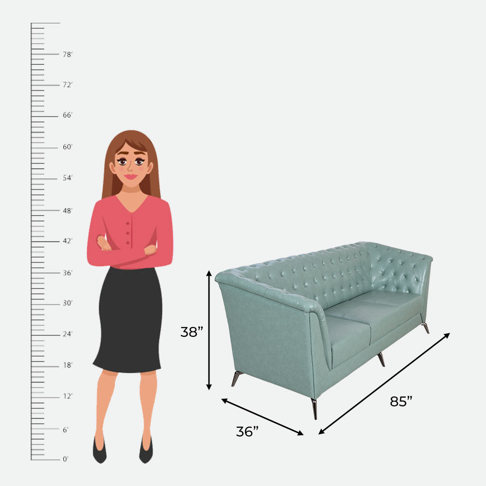 MAARK LEATHERETTE SOFA SET (3+2) WITH COFFEE TABLE JAQUAR