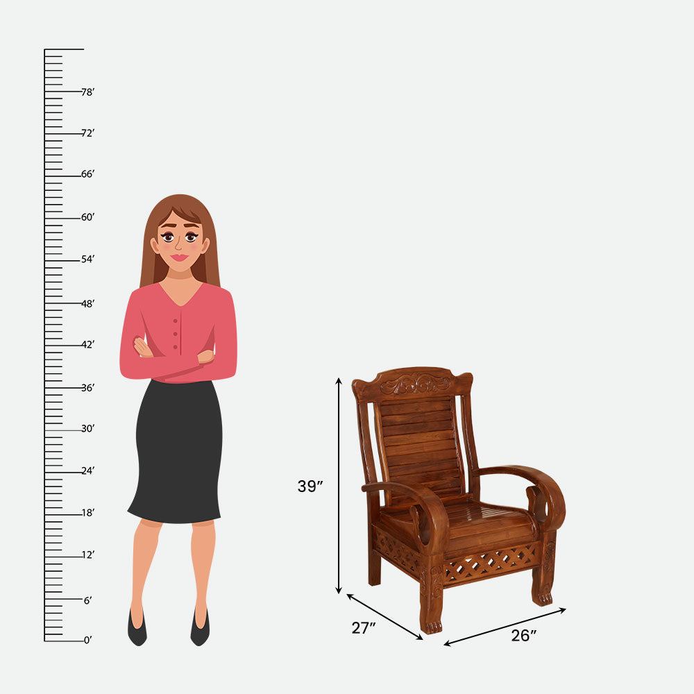 MAARK WOODEN SOFA SET (3+1+1) S-30 WCF