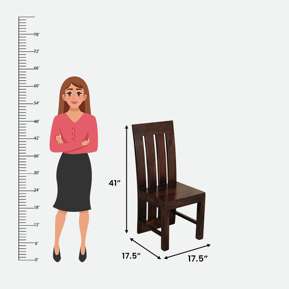 MAARK SHEESHAM WOOD 6 SEATER DINING SET (5.25*3) 1158 STONE FINISH SV